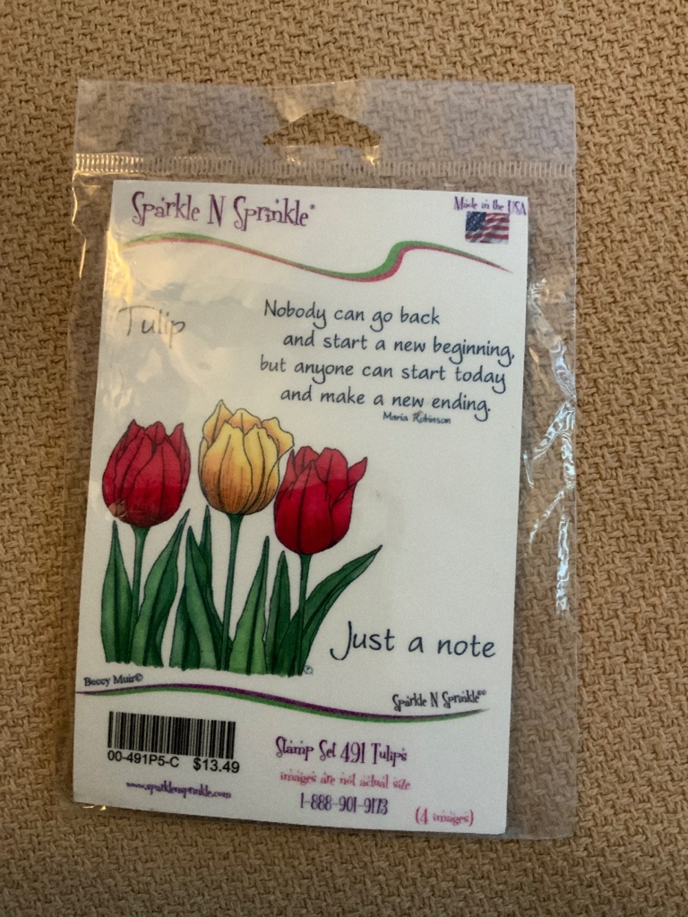 Sparkle N Sprinkle Tulip Stamp